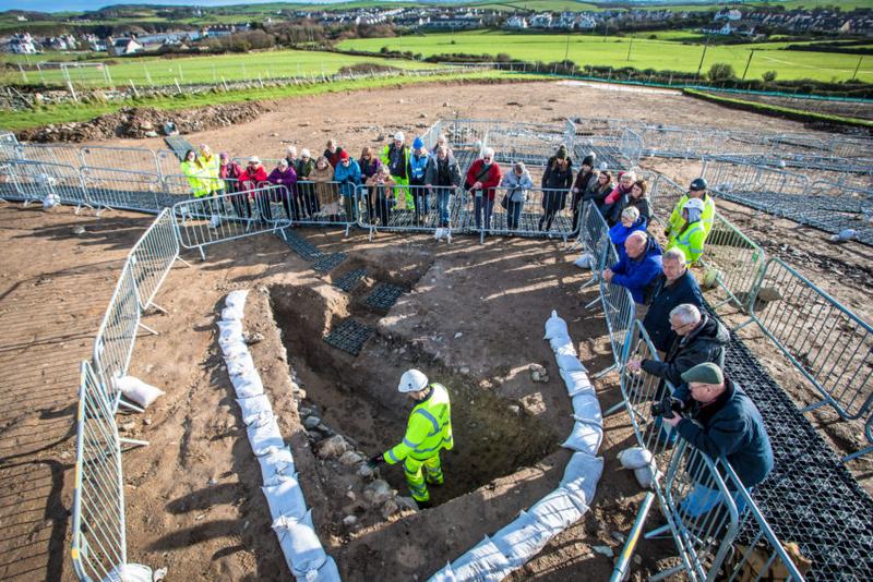 Wylfa Open Day archaeology trench