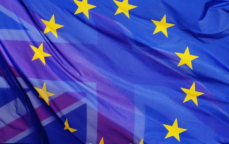 Merged UK and EU flag